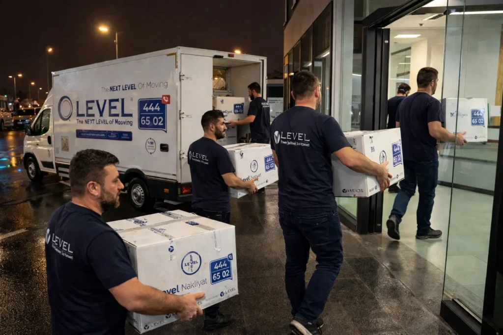 Level taşıma ekibi